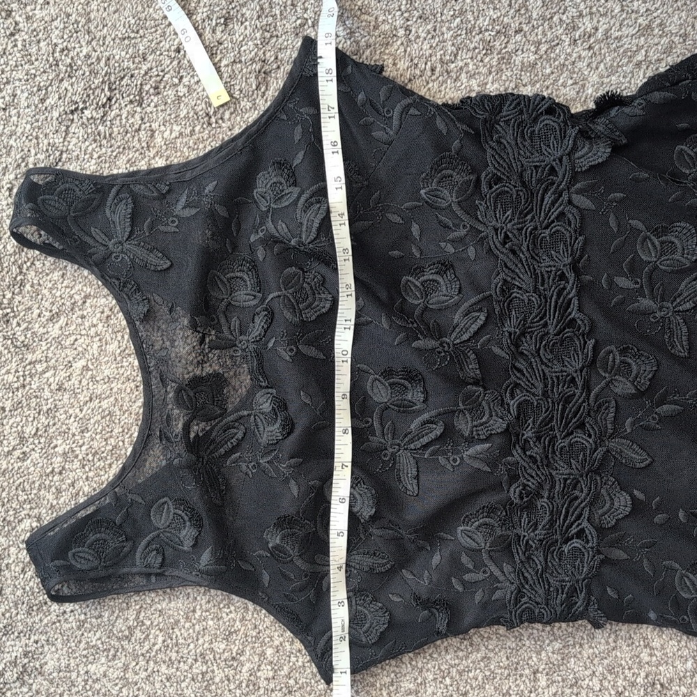 WHBM 3D Floral Lace Midi Dress 10 Fit And Flare - Picture 12 of 14